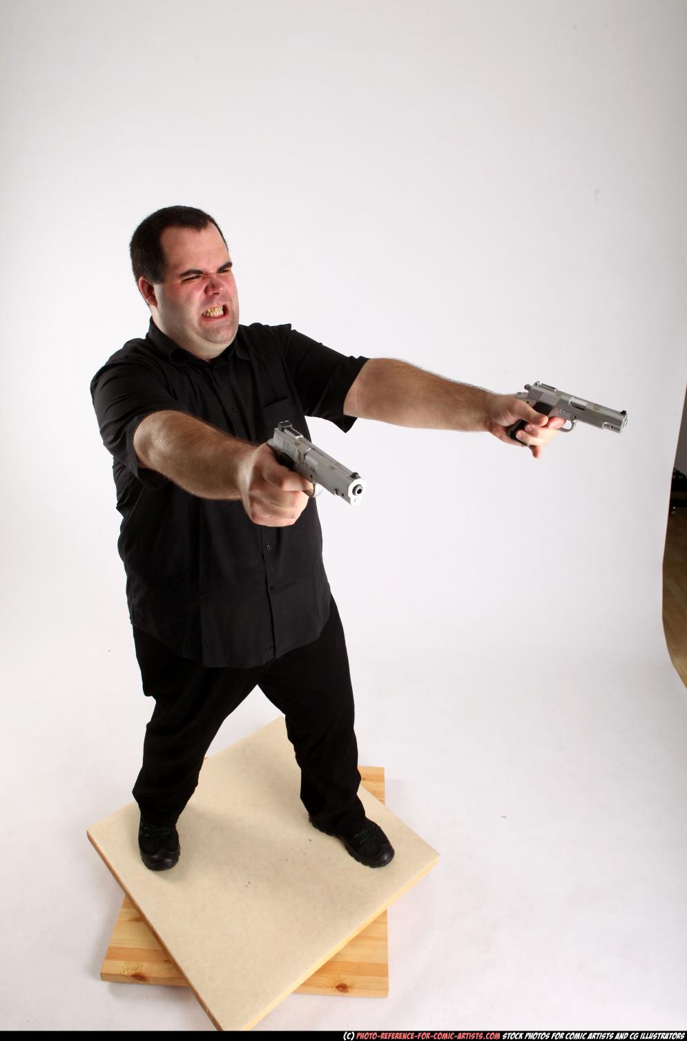 Image from Comic Artist - Furious Mobster Shooting Dual Guns - 226362012_06_mobster_dual_guns_pose4_01_a.jpg