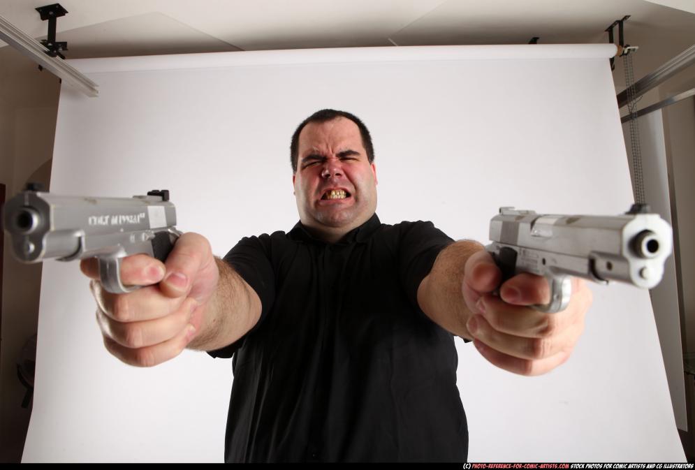 Image from Comic Artist - Furious Mobster Shooting Dual Guns - 226592012_06_mobster_dual_guns_pose4_10.jpg