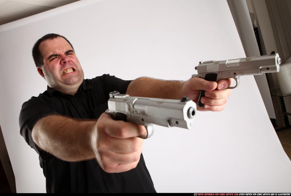 Image from Comic Artist - Furious Mobster Shooting Dual Guns - 226602012_06_mobster_dual_guns_pose4_11.jpg